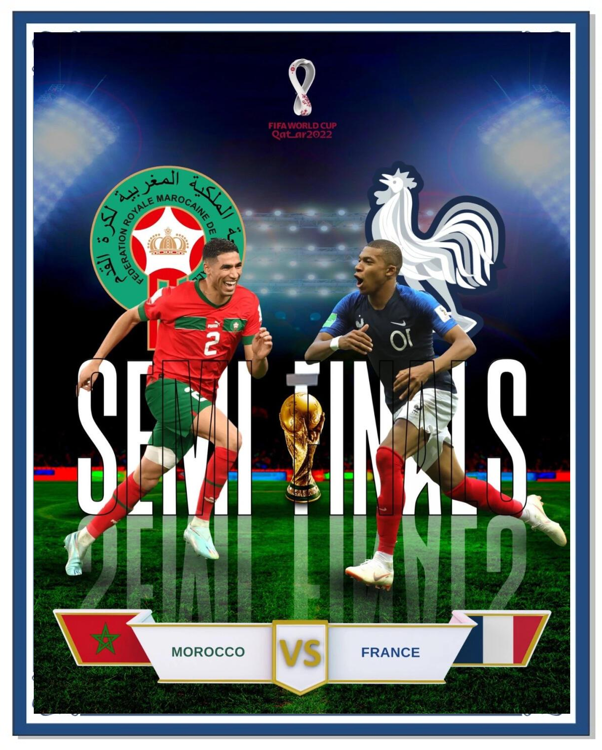 法国憾胜克罗地亚，德国大胜摩洛哥